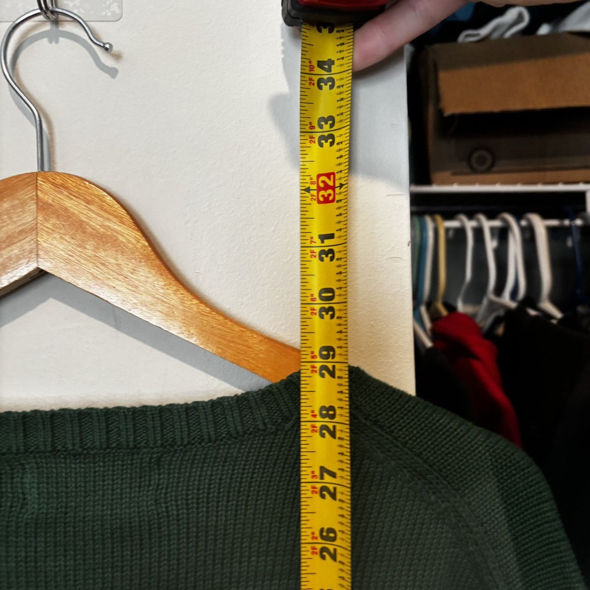 Polo Ralph Lauren Polo Ralph Lauren Forest Green Knit Cotton Sweater Size US XL / EU 56 / 4 - 4 Thumbnail