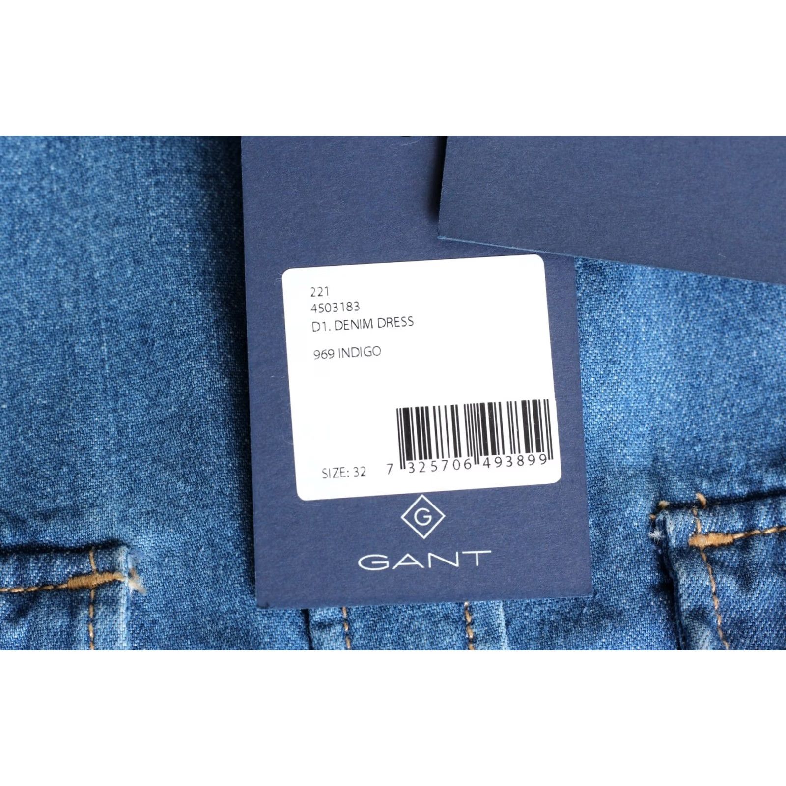 Gant GANT D1 Denim Dress Women Size US 2 UK 4 EUR 32 FRA 34 VR3110 Size S / US 4 / IT 40 - 5 Thumbnail