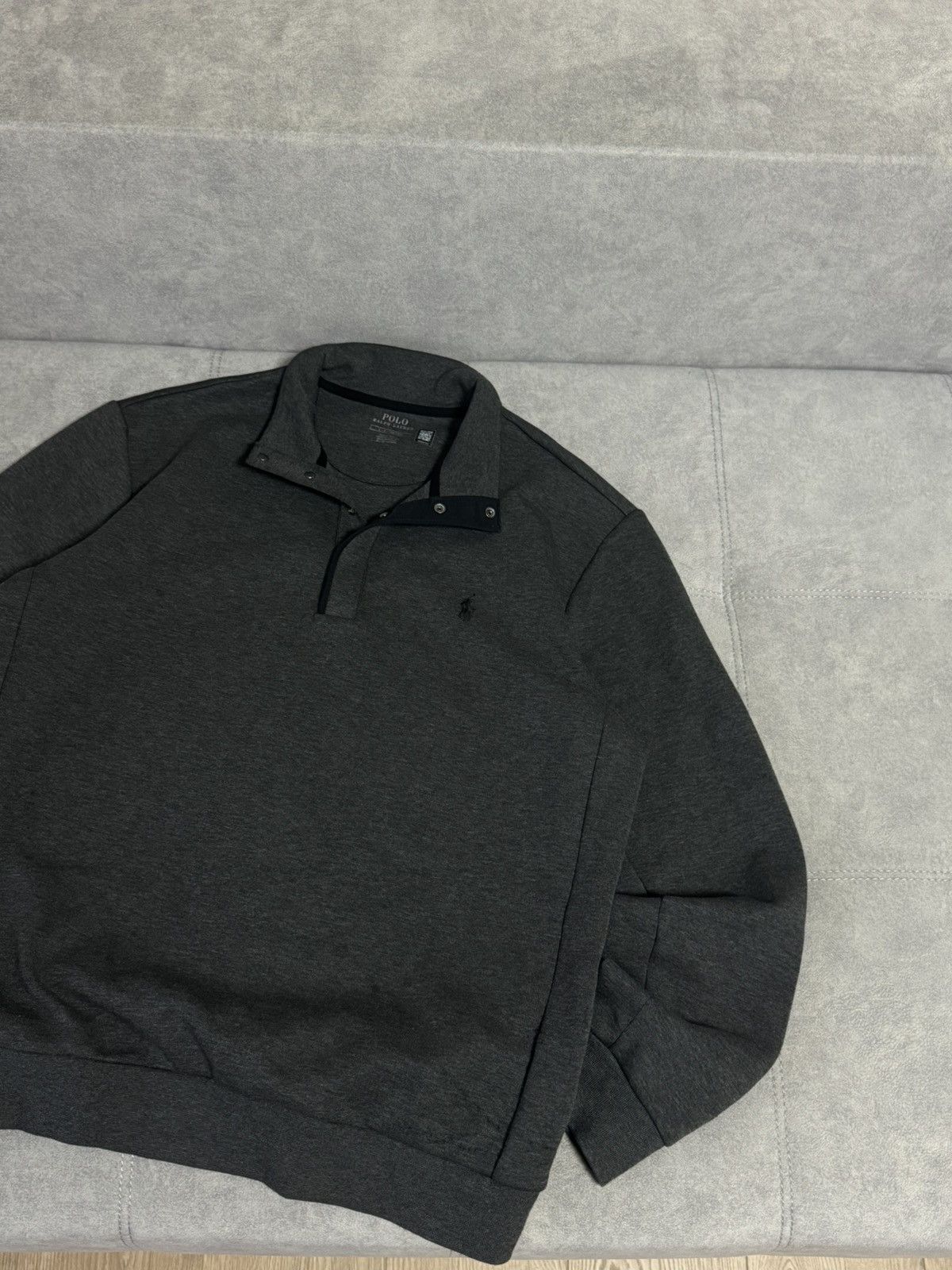 Polo Ralph Lauren Polo Ralph Lauren grey button up 1/4 pullover sweater Size US L / EU 52-54 / 3 - 4 Thumbnail