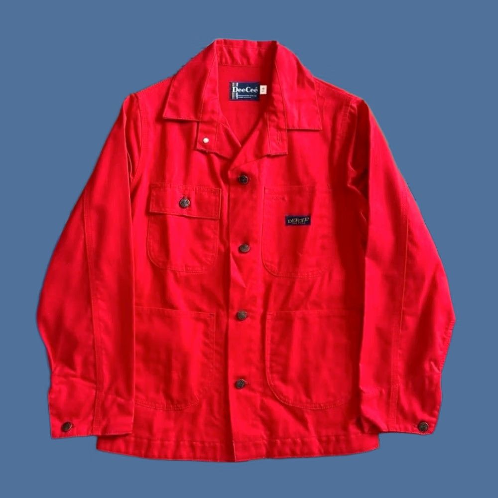 Vintage VINTAGE DeeCee Shirt Adult 16 Red Western Button Up Mens 70s Made In USA Size US L / EU 52-54 / 3 - 1 Thumbnail