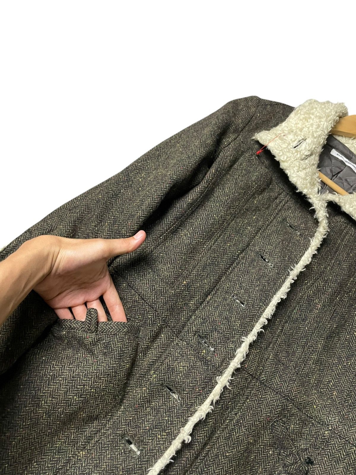 Japanese Brand × Vintage B.L.U.E Brand Fur-Lined Fashion Coat (98) Size US XXS / EU 40 - 5 Thumbnail