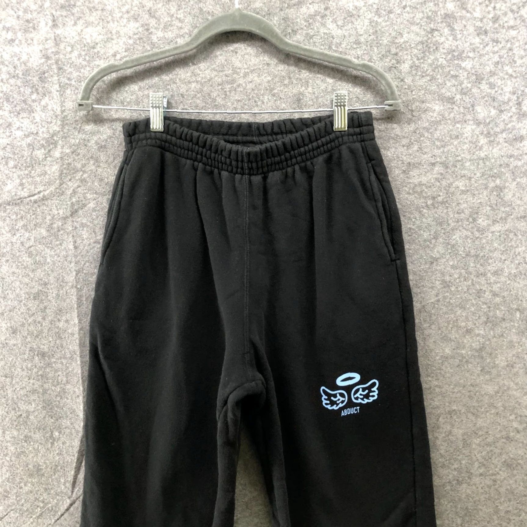 Vintage Fly Angel Art Sweatpants Womens M Black 100% Cotton Fleece Jogger Pants Medium Black Womens M Sweatpants Fly Angel Art Size 32" / US 10 / IT 46 - 3 Thumbnail