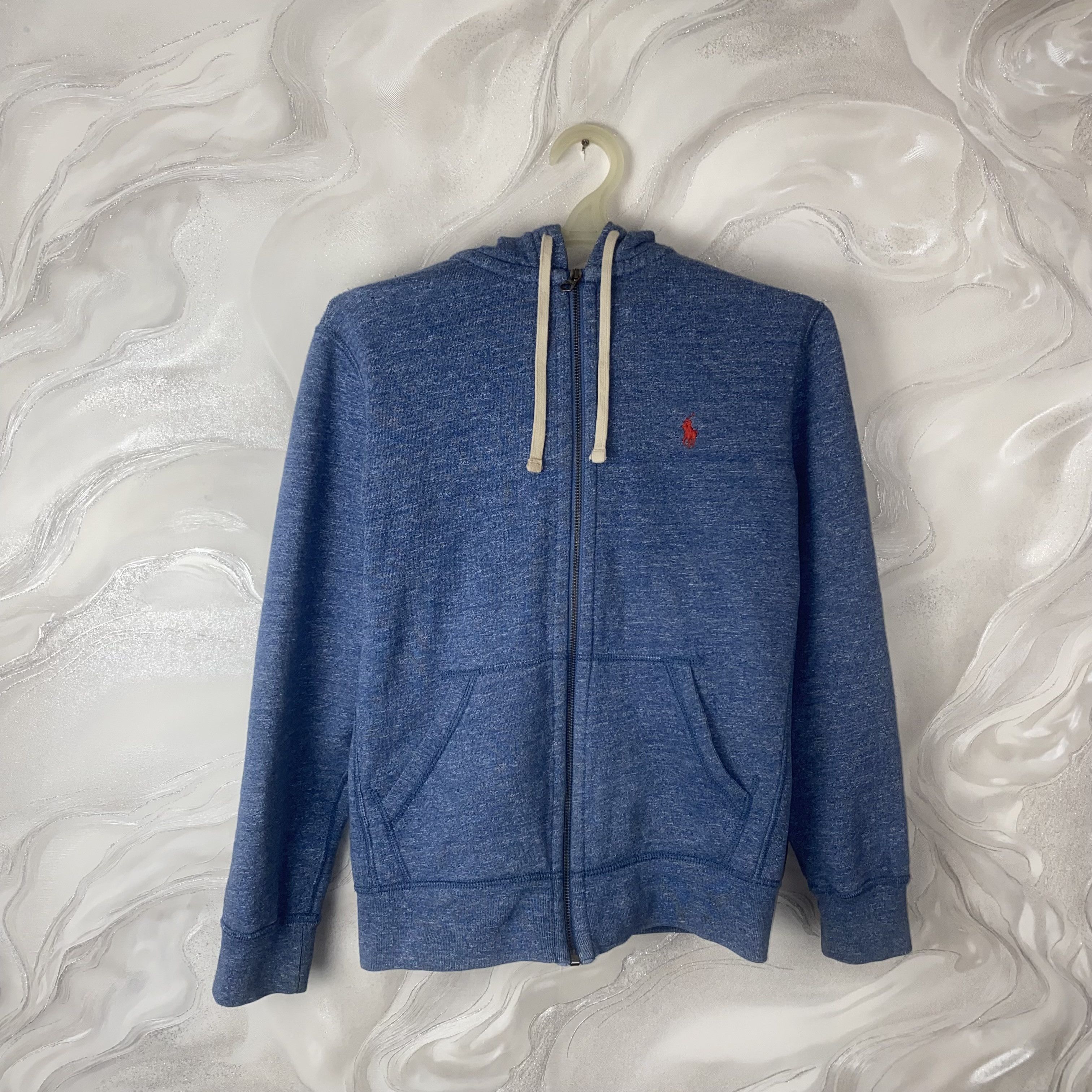Polo Ralph Lauren Polo Ralph Lauren Blue Zip Up Hoodie Size S Size US S / EU 44-46 / 1 - 1 Thumbnail