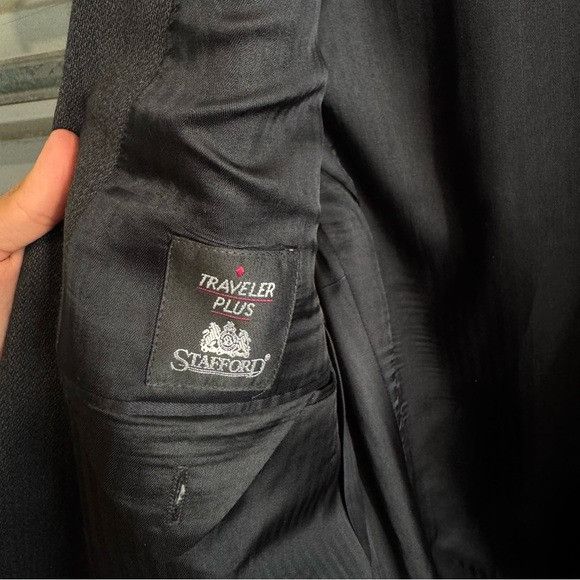 Stafford Stafford Traveler Plus Men’s Charcoal Blazer Sz 40R Size 40R - 3 Thumbnail