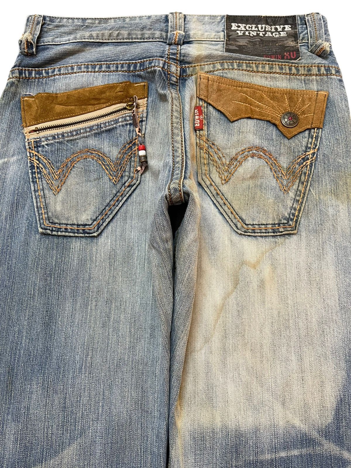 Edwin Edwin XV Exclusive Vintage Mud Faded Wash Style Loose Jeans Size US 32 / EU 48 - 5 Thumbnail
