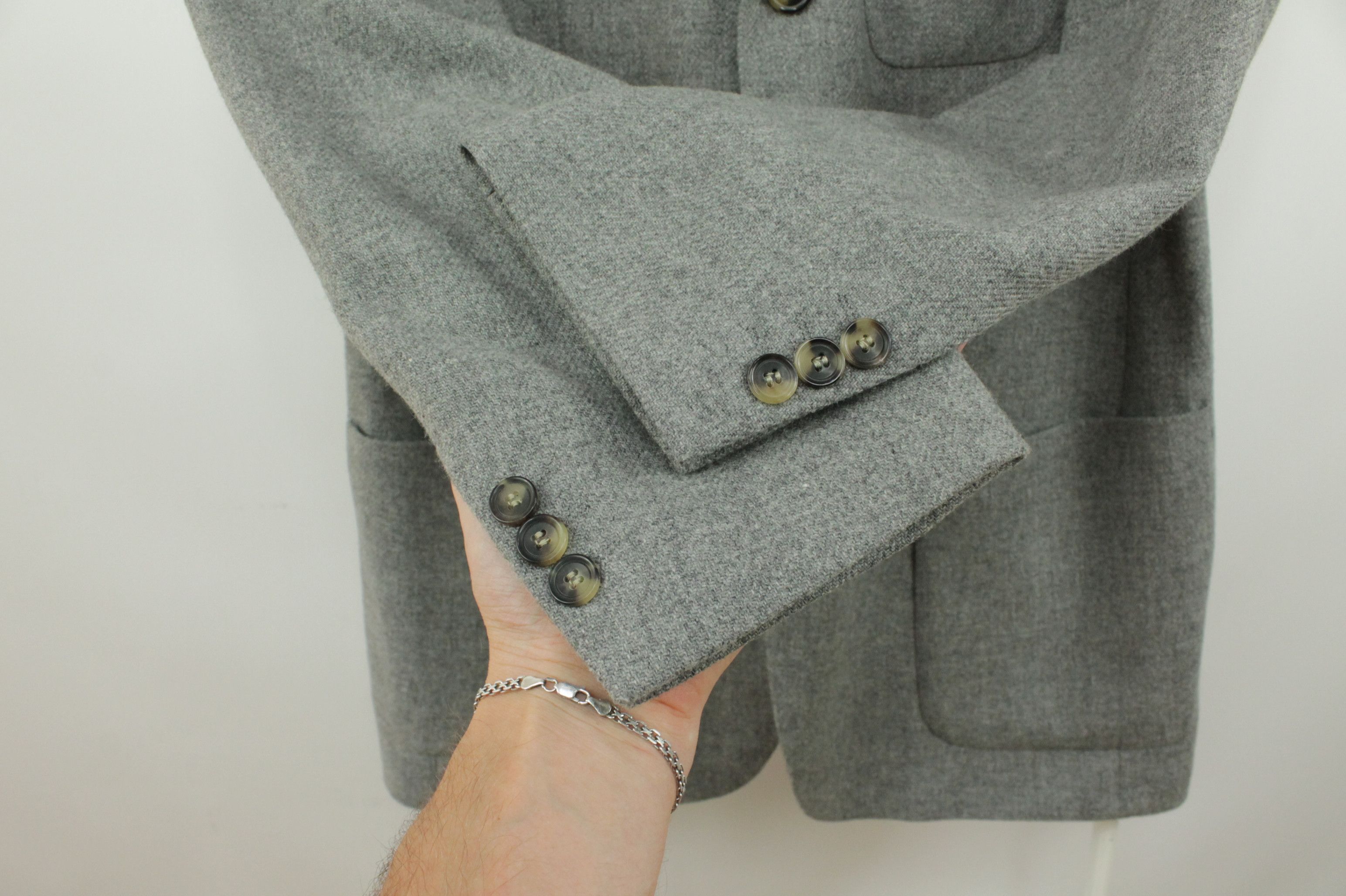 Hugo Boss Vintage Hugo Boss Gray Fleece Wool Sport Coat Blazer Jacket Size US M / EU 48-50 / 2 - 3 Thumbnail