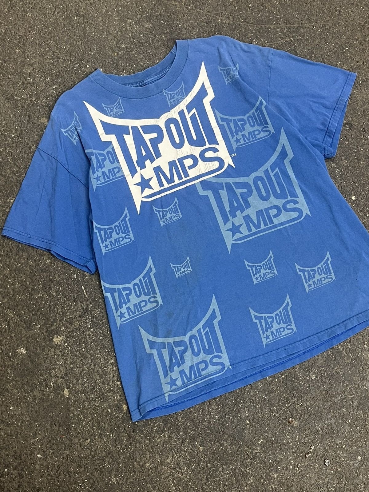 Tapout × Vintage Tap out y2k all over print shirt grunge skater rare hype Size US XL / EU 56 / 4 - 2 Thumbnail
