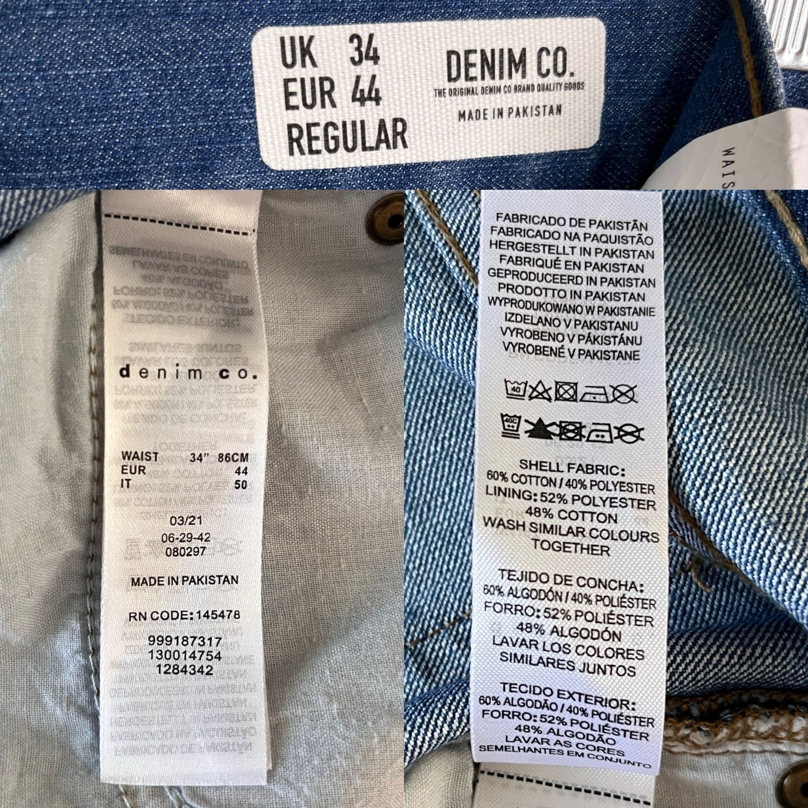 Other Denim Co Relaxed Fit Denim Shorts Button Fly 34 New Size US 34 / EU 50 - 7 Thumbnail