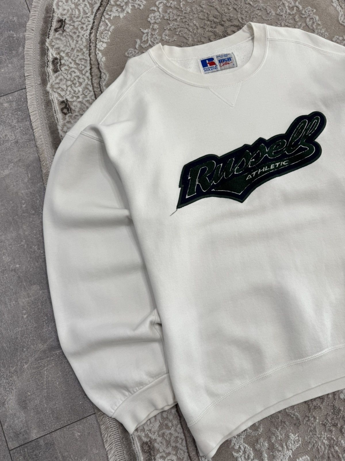 Russell Athletic Vintage 90s Baggy Boxy Russell Athletic Sweatshirt Size US L / EU 52-54 / 3 - 3 Thumbnail