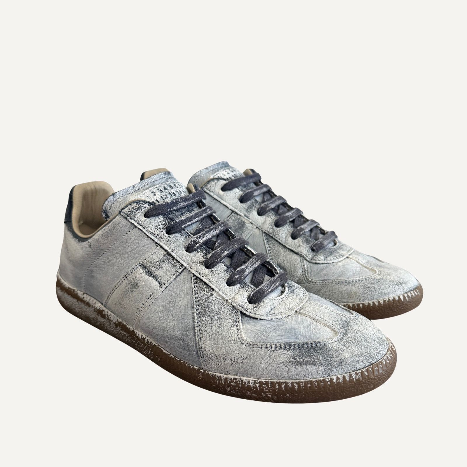Maison Margiela Size 7US - Maison Margiela Mens Painted GAT Replica Trainer Size US 7 / EU 40 - 1 Thumbnail