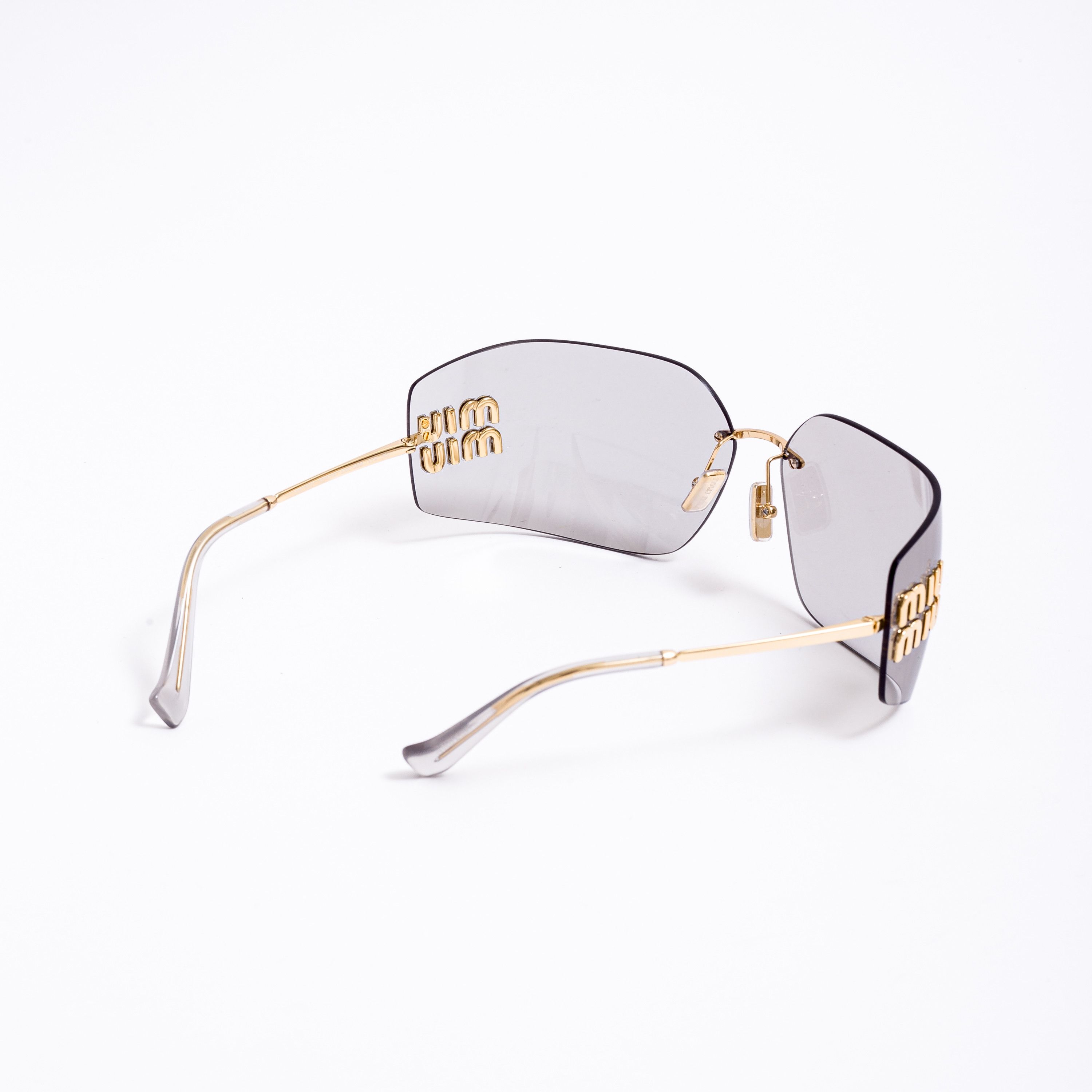 Miu Miu MIU MIU MU 54YS 5AK30B Sunglasses LIGHT GREY Size ONE SIZE - 5 Thumbnail