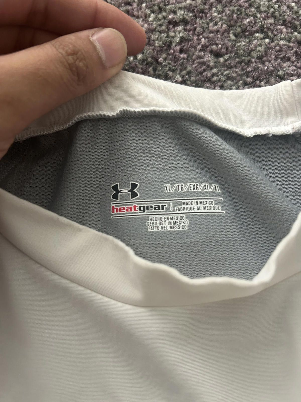 Under Armour Under Armour Compression Tee – White/Silver Tech Mesh Size US XL / EU 56 / 4 - 4 Thumbnail