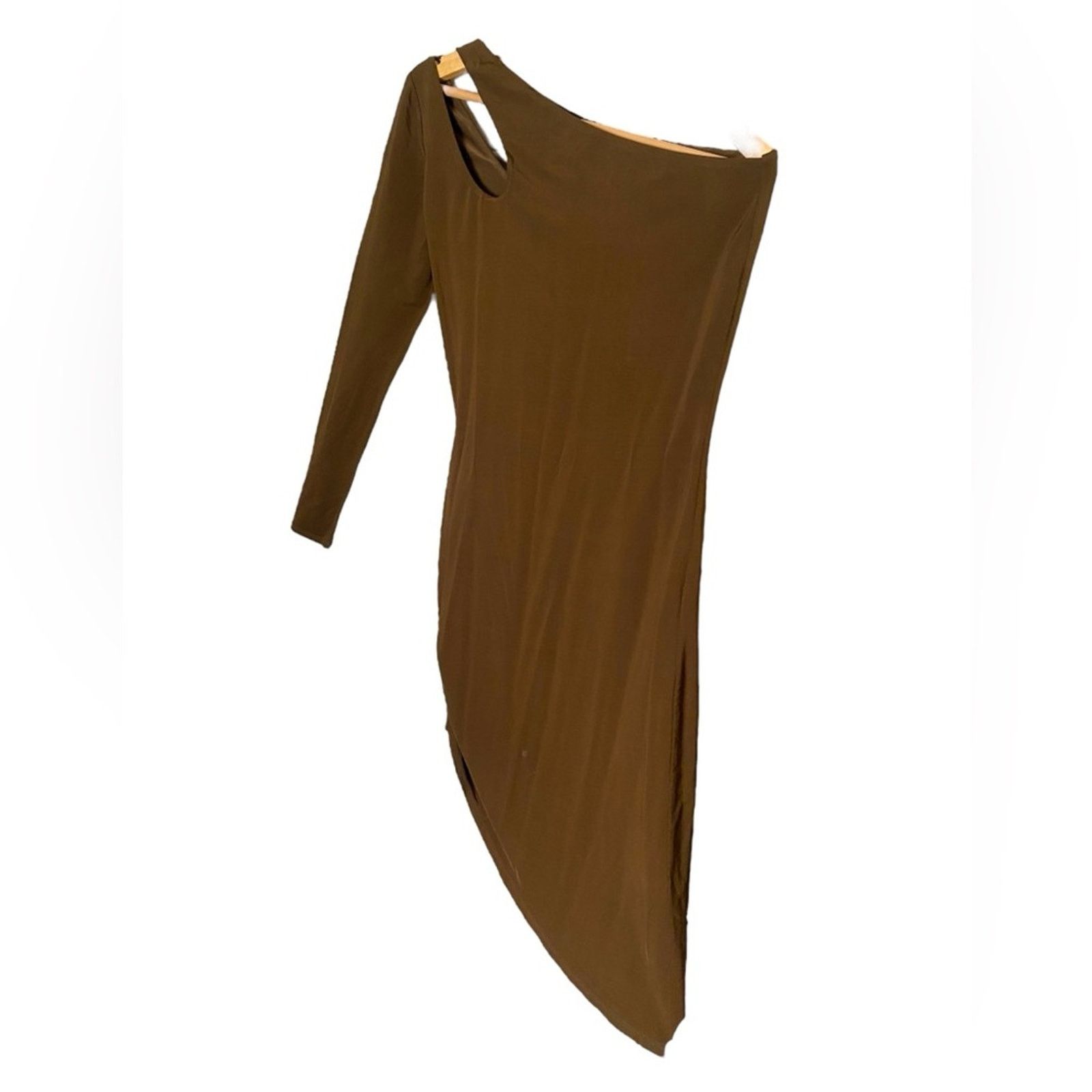 REVOLVE Ronny Kobo Lana Dress in Brown Bodycon Mini Cut out Large Size L / US 10 / IT 46 - 2 Thumbnail