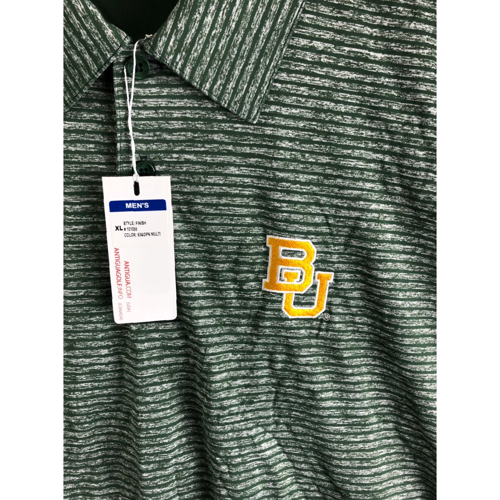 Vintage Antigua BU Polo Shirt Men XL Green Short Sleeve Pullover University Logo Polo Shirt Size US XL / EU 56 / 4 - 2 Thumbnail