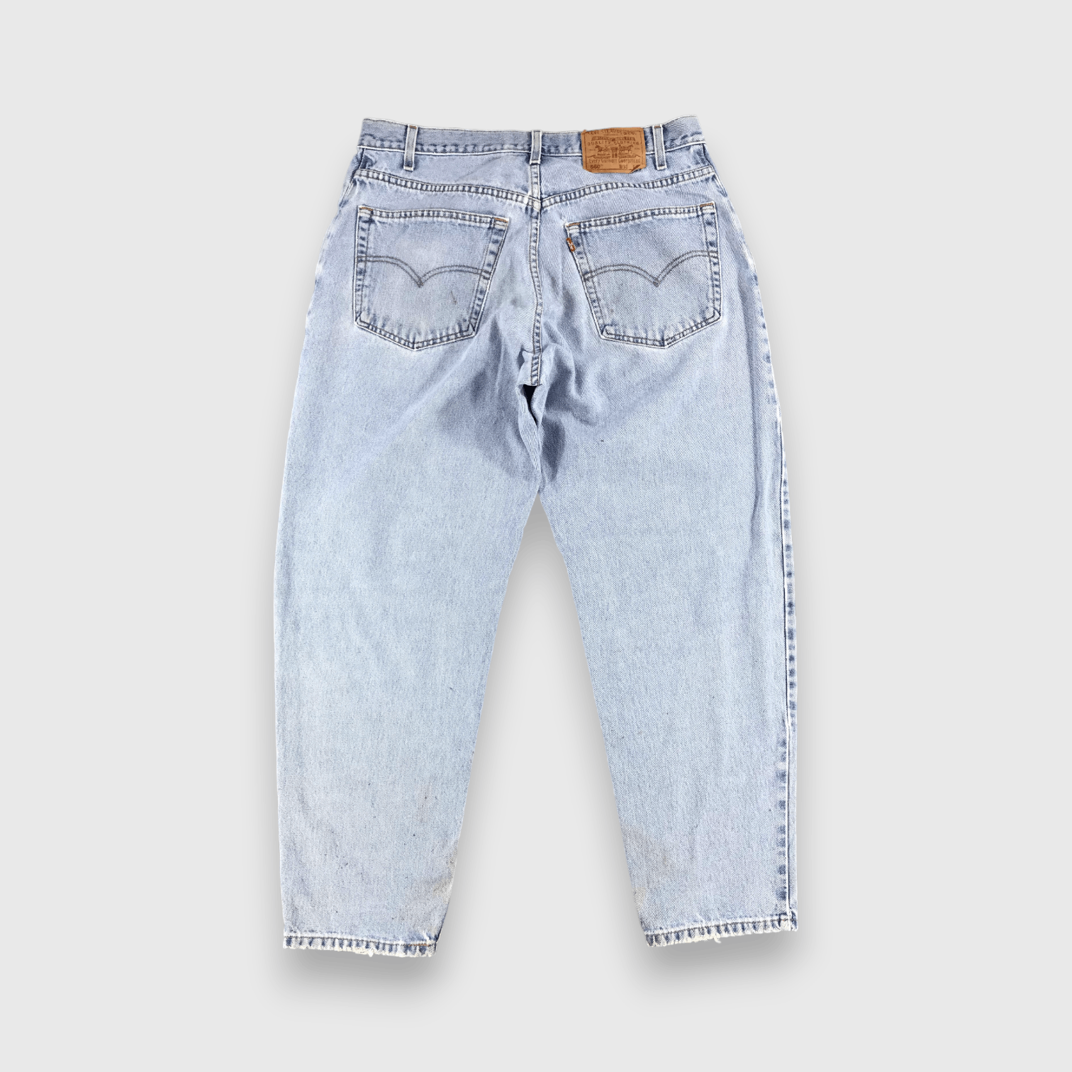 Levi's Vintage 90s Light Wash Levis 560 Jeans- J1303 Size US 35 - 2 Thumbnail