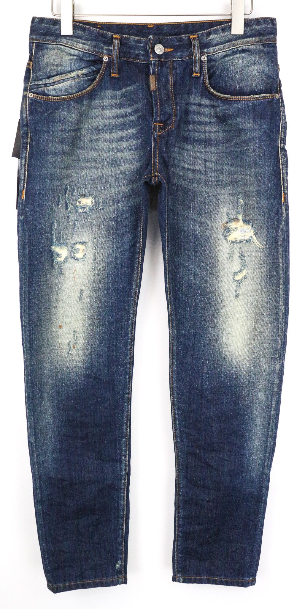 Takeshy Kurosawa TK08 W32 Blue Distressed Skinny Jeans 75259 Size US 32 / EU 48 - 1 Thumbnail