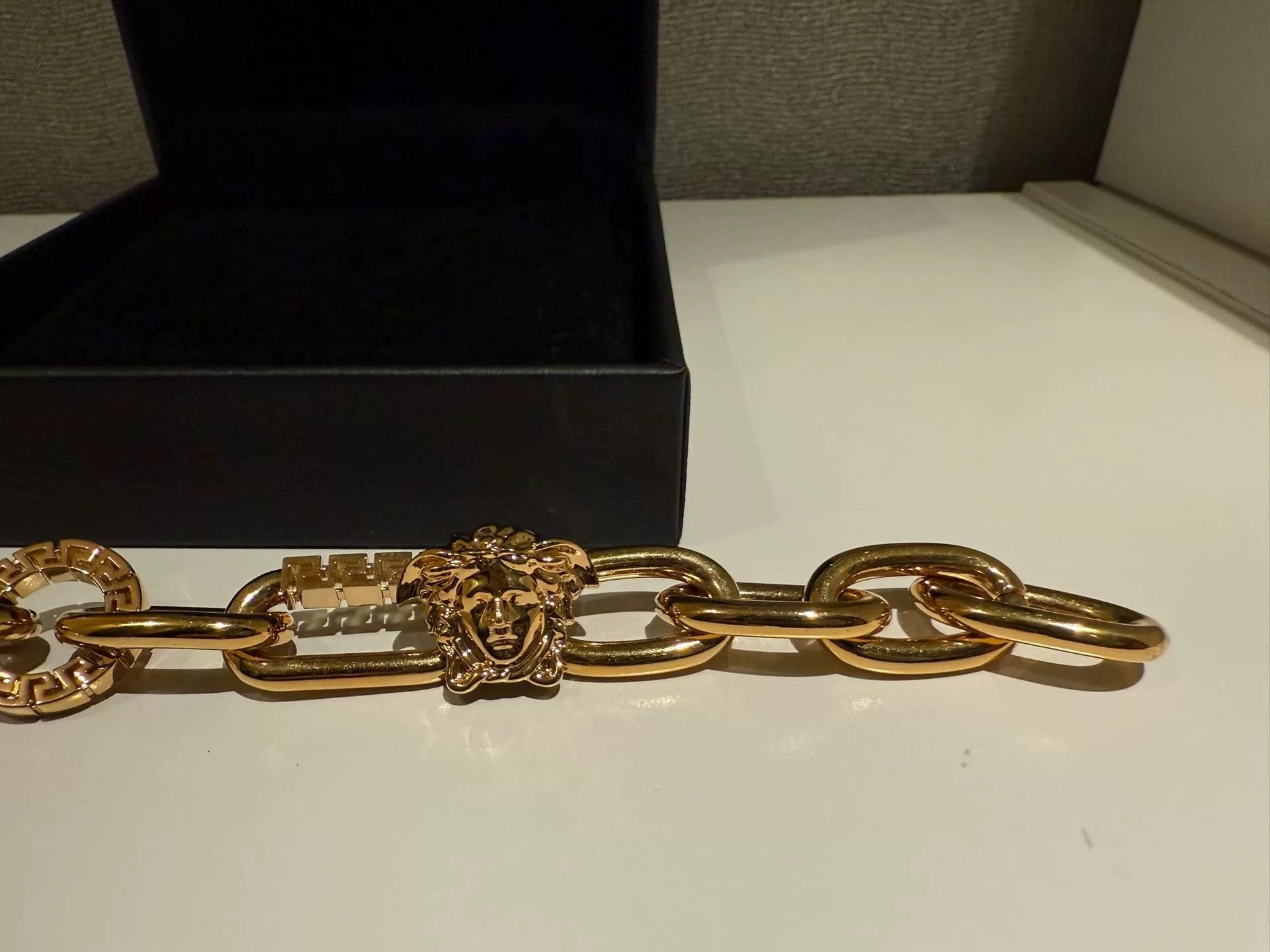 Versace Versace Gold-Plated Medusa Bracelet Size ONE SIZE - 8 Thumbnail