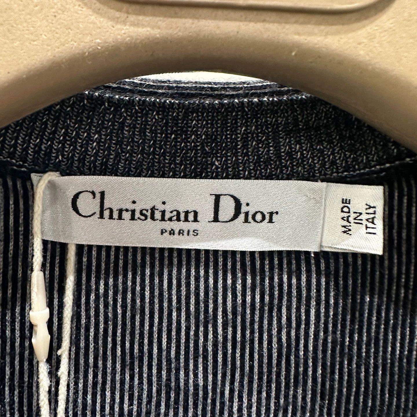 Christian Dior Monsieur Dior naval neck bee striped cashmere sweater mar536 Size XS / US 0-2 / IT 36-38 - 3 Thumbnail