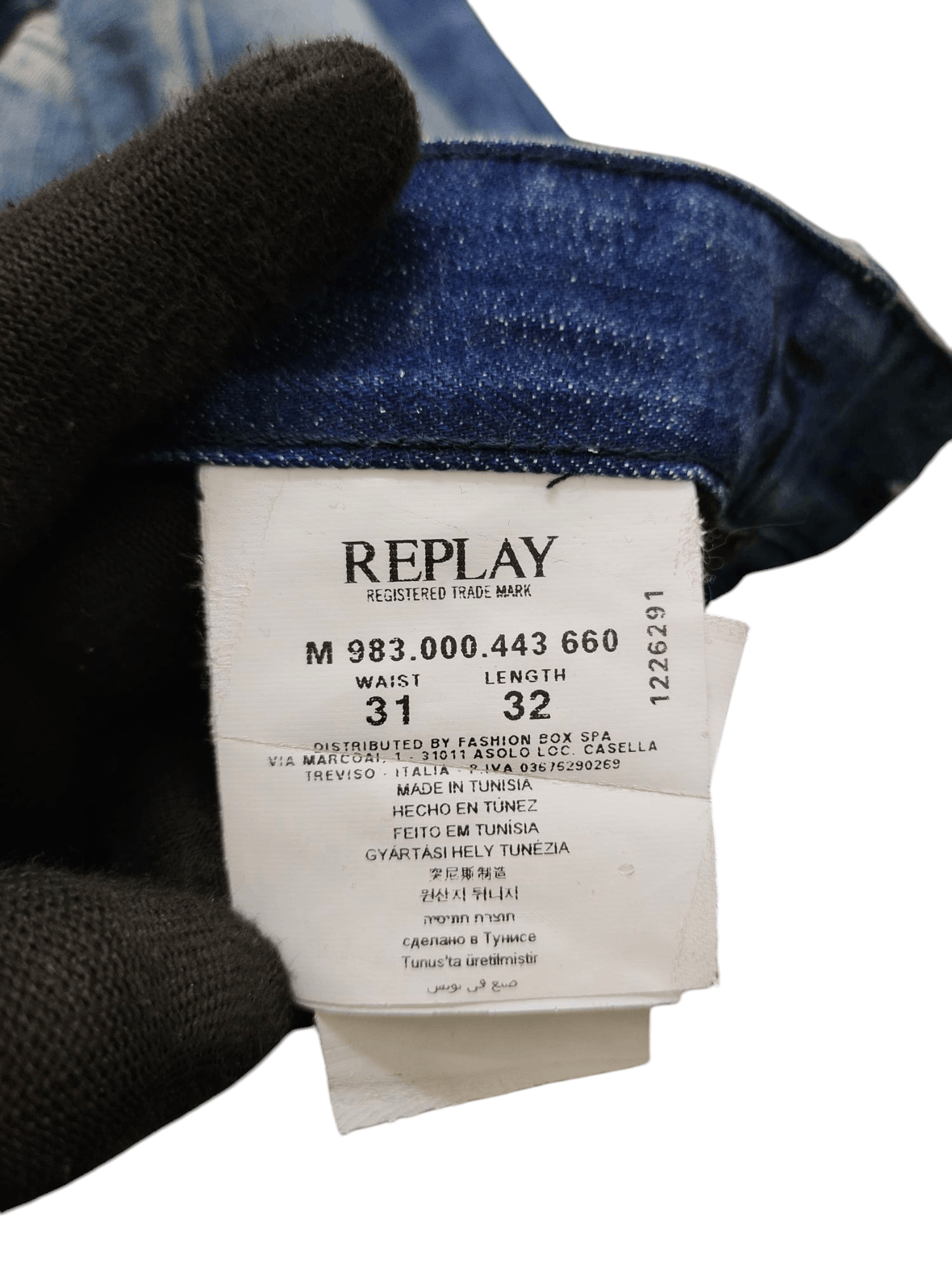 If Six Was Nine Vintage Y2k Replay Clawmark Rusty Faded Denim Jeans Size US 32 / EU 48 - 12 Thumbnail