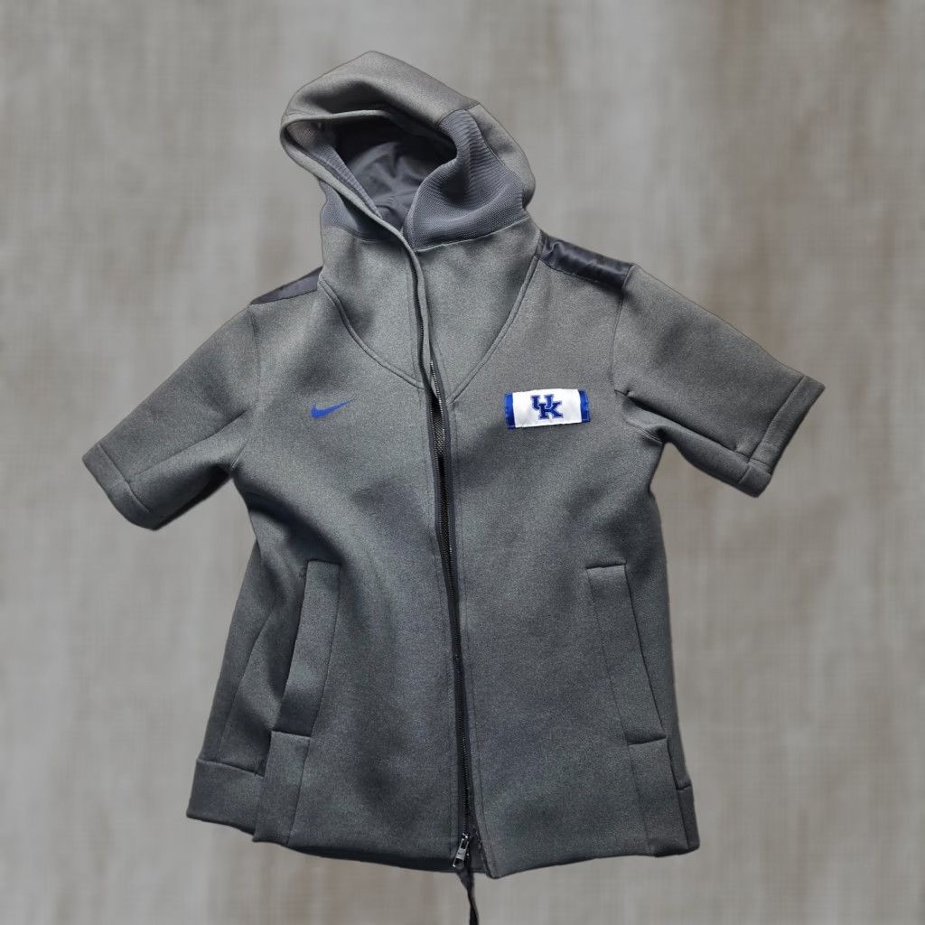 Nike Nike Hoodie Shirt University Kentucky Gray Pullover Sweatshirt Knit Zip Front Logo Athletic Men L Large 90s? Size US L / EU 52-54 / 3 - 1 Thumbnail