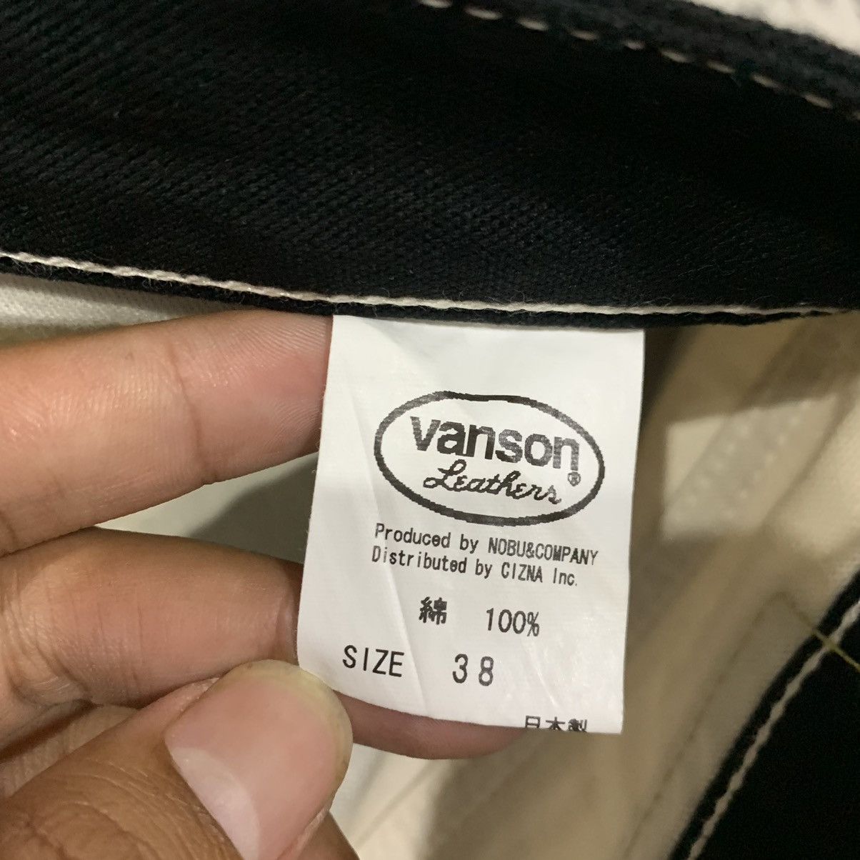 Vanson Leathers × Vintage Rare Vanson Prisoner Border Pattern Bikers Pants Size US 38 / EU 54 - 12 Thumbnail