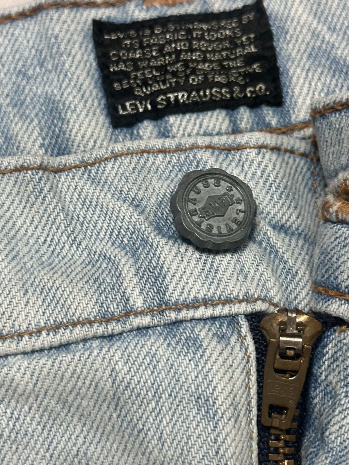 Levi's Levis 1991 Dixhuit Big E Black Tab Straight Leg & BlueWash Size US 34 / EU 50 - 12 Thumbnail