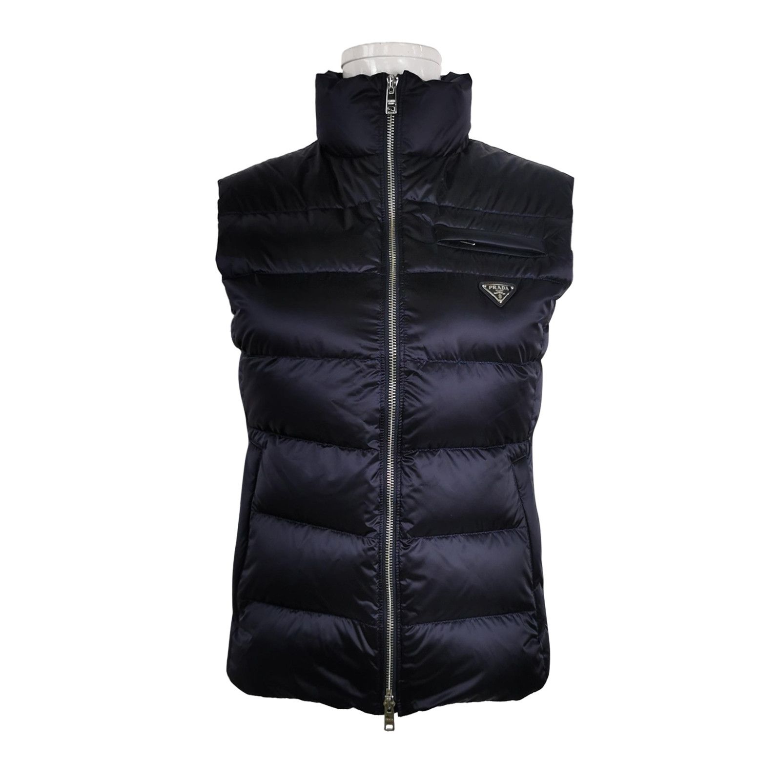Prada Prada Logo Patch Padded Vest Size IT 40 Size S / US 4 / IT 40 - 1 Thumbnail
