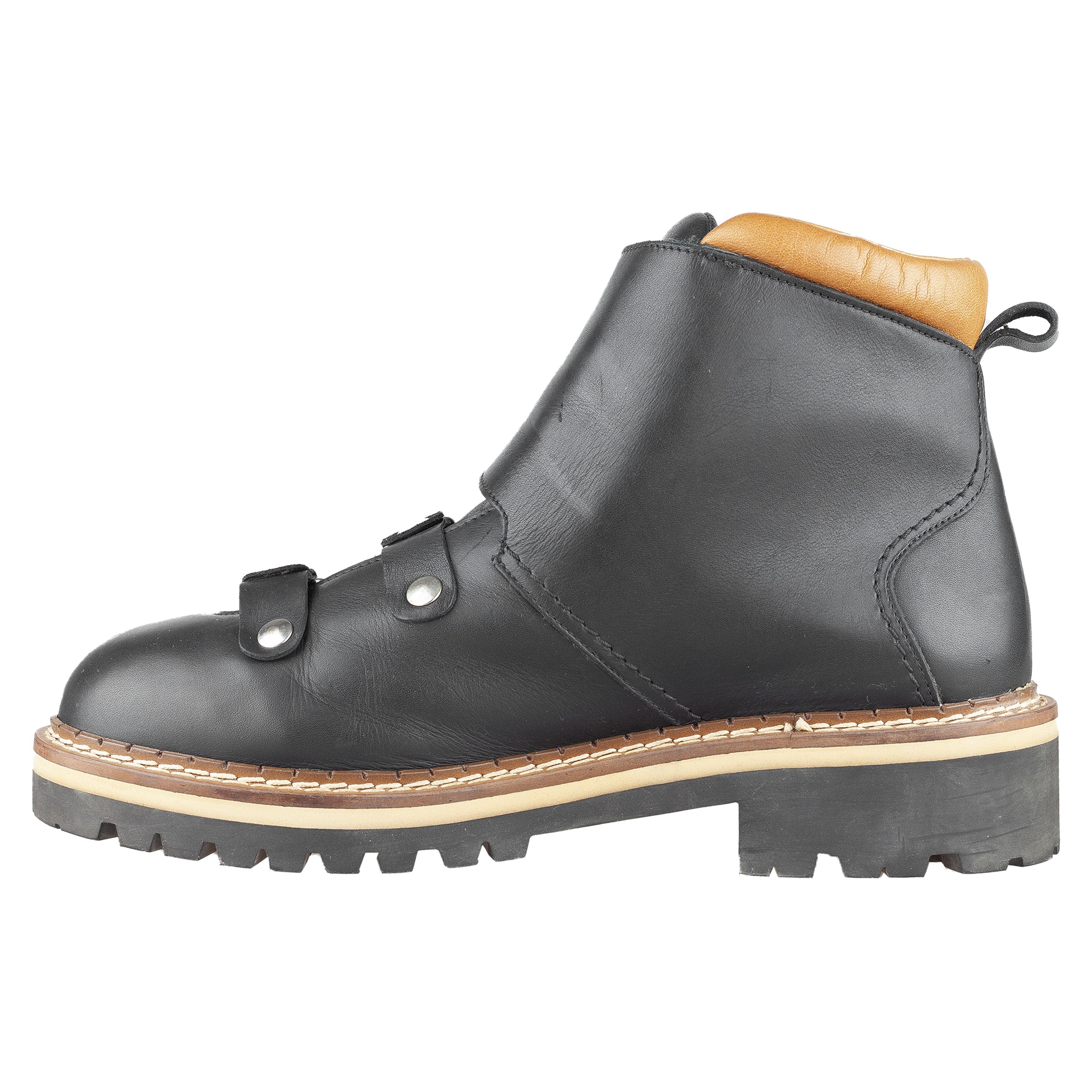 Moschino Moschino Black Leather Ski Buckle Boots (43 IT / 44 EU) Size US 11 / EU 44 - 14 Thumbnail