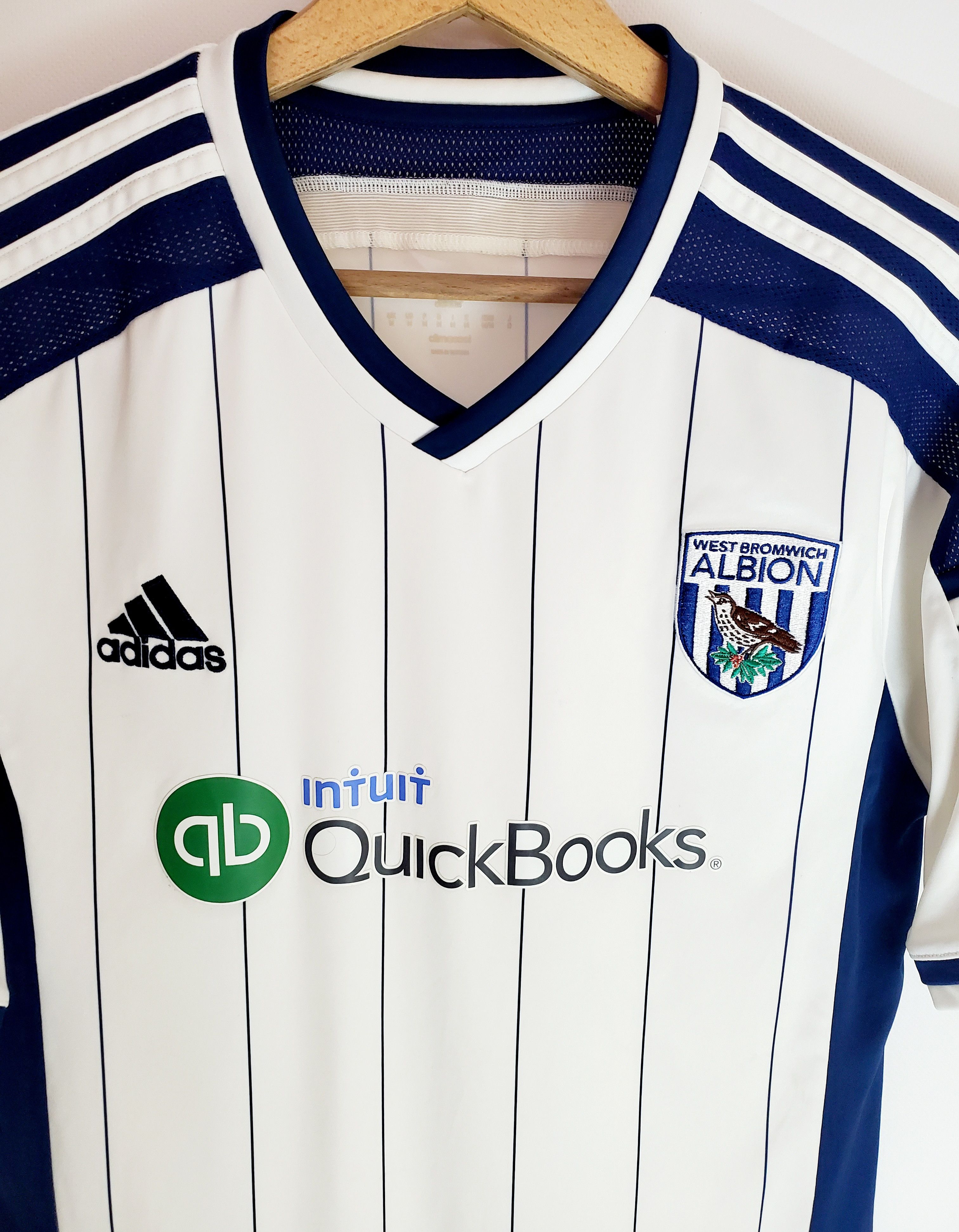 Other WEST BROMWICH ALBION 2014-15 HOME SHIRT ADIDAS Jersey M Size US M / EU 48-50 / 2 - 2 Thumbnail