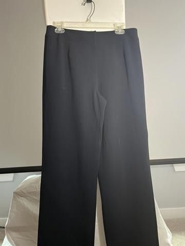 Designer Rena Rowan Women's Wool Pants - Size 10 Size 32" / US 10 / IT 46 - 2 Thumbnail