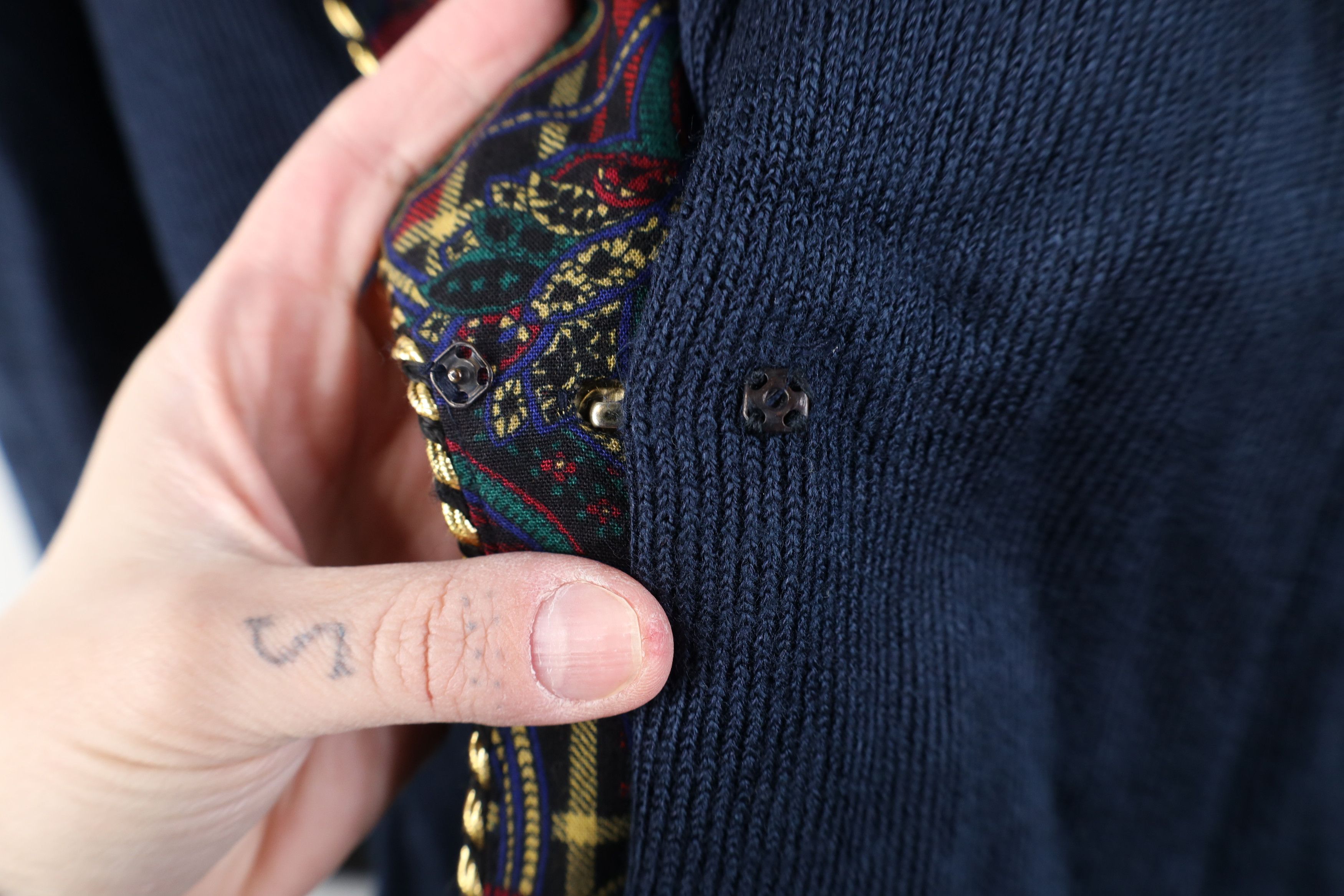 Vintage Vintage 90s Streetwear Paisley Sweater Blazer Suit Jacket Size 3XL / US 20-22 - 4 Thumbnail