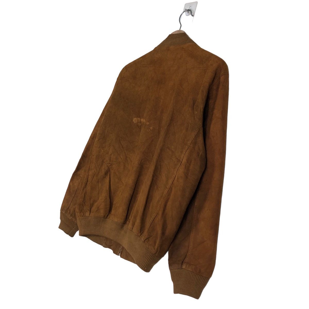 Japanese Brand 🔥Vintage Bomber Jacket Genuine Suede Leather Issey Miyake Size US L / EU 52-54 / 3 - 10 Thumbnail