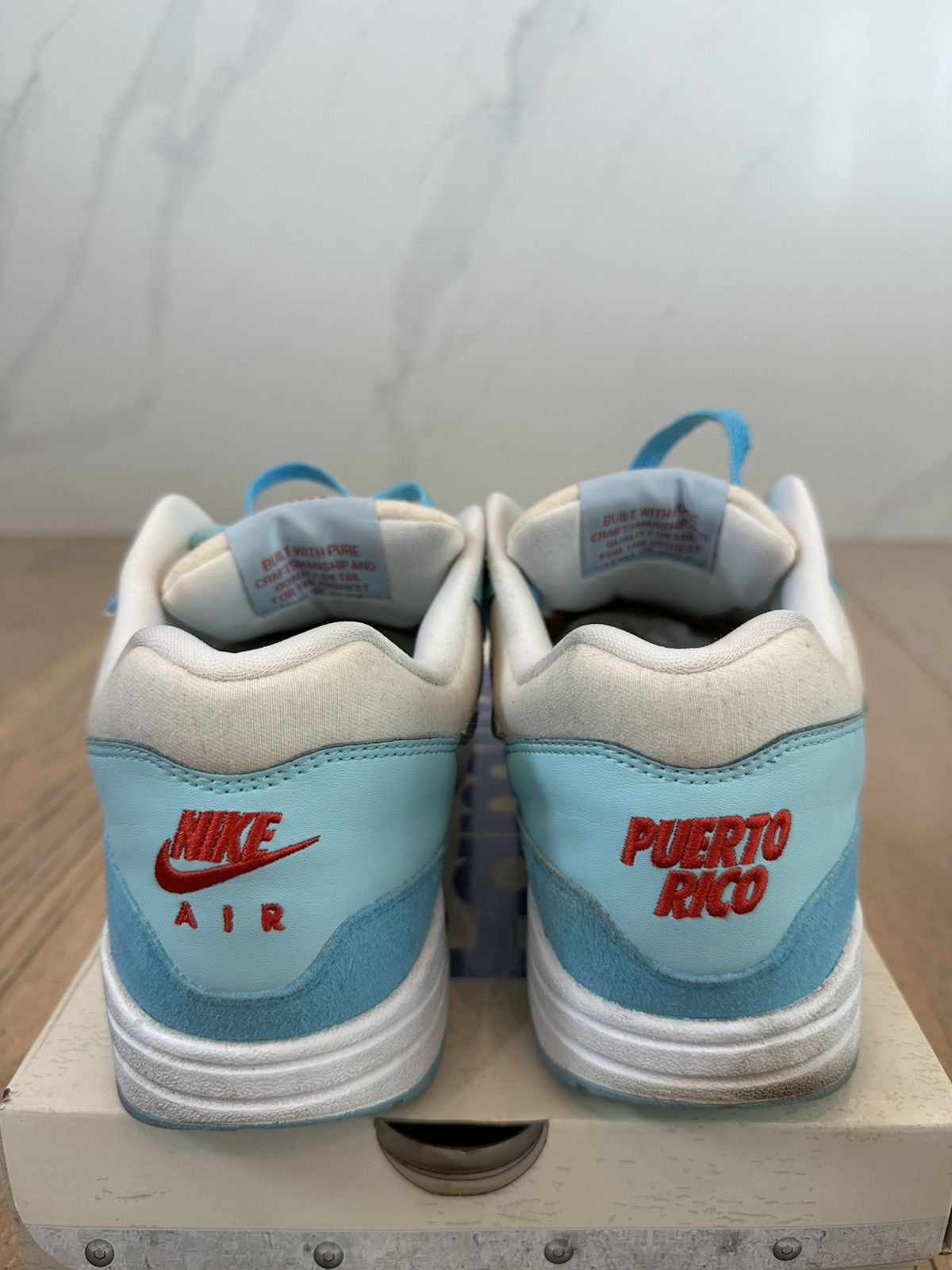 Nike Nike Air Max 1 Puerto Rico Blue Gale Size US 10.5 / EU 43-44 - 3 Thumbnail