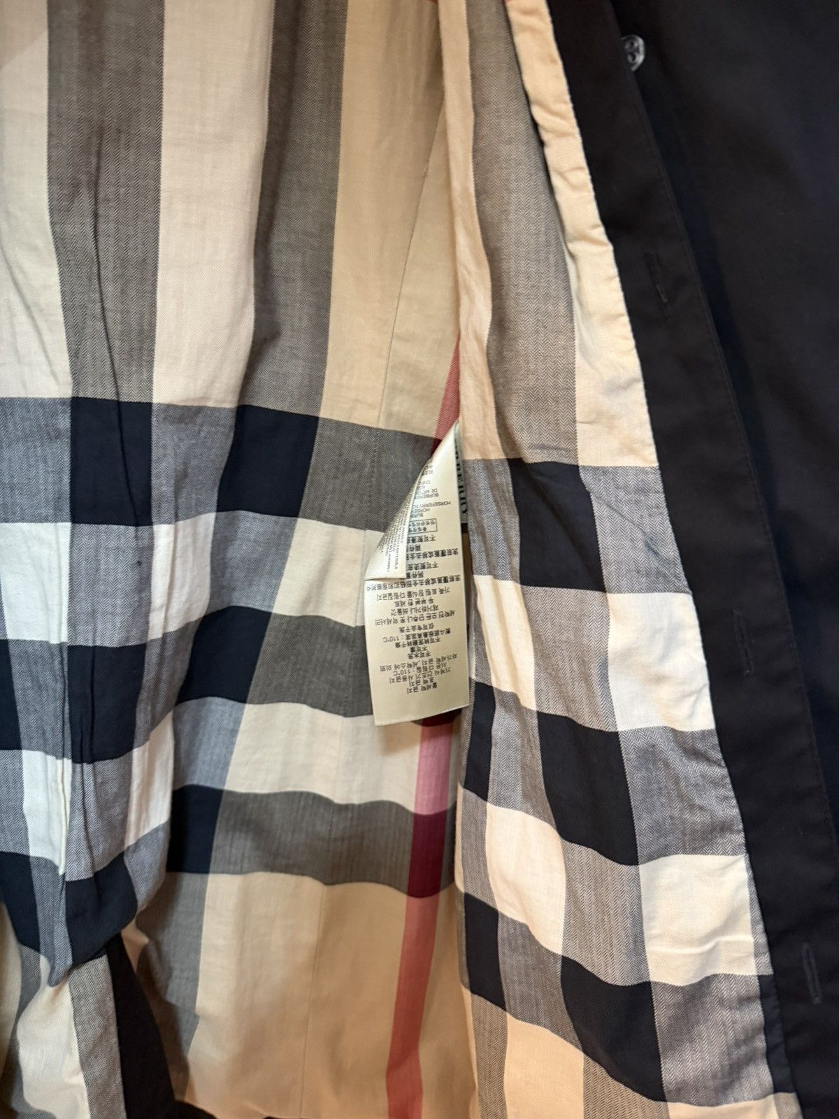 Burberry Burberry Brit Trench Coat in Black with Belt Size L / US 10 / IT 46 - 8 Thumbnail