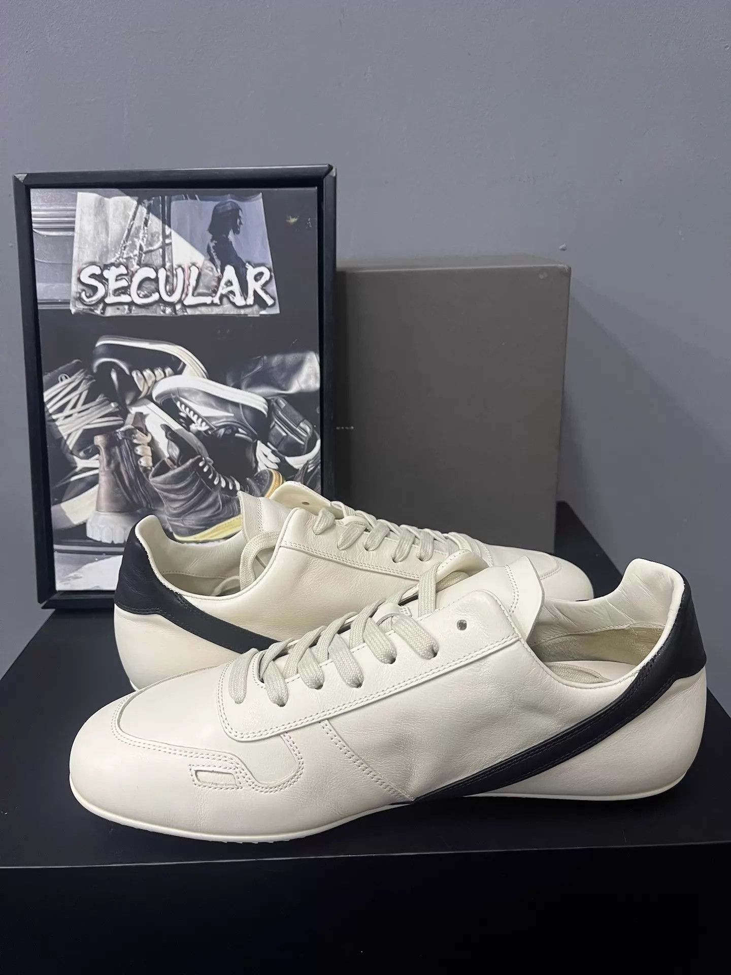 Rick Owens Rick Owens 25FW Cream Minimalist Low Sneakers K34 Size US 6 / IT 36 - 5 Thumbnail