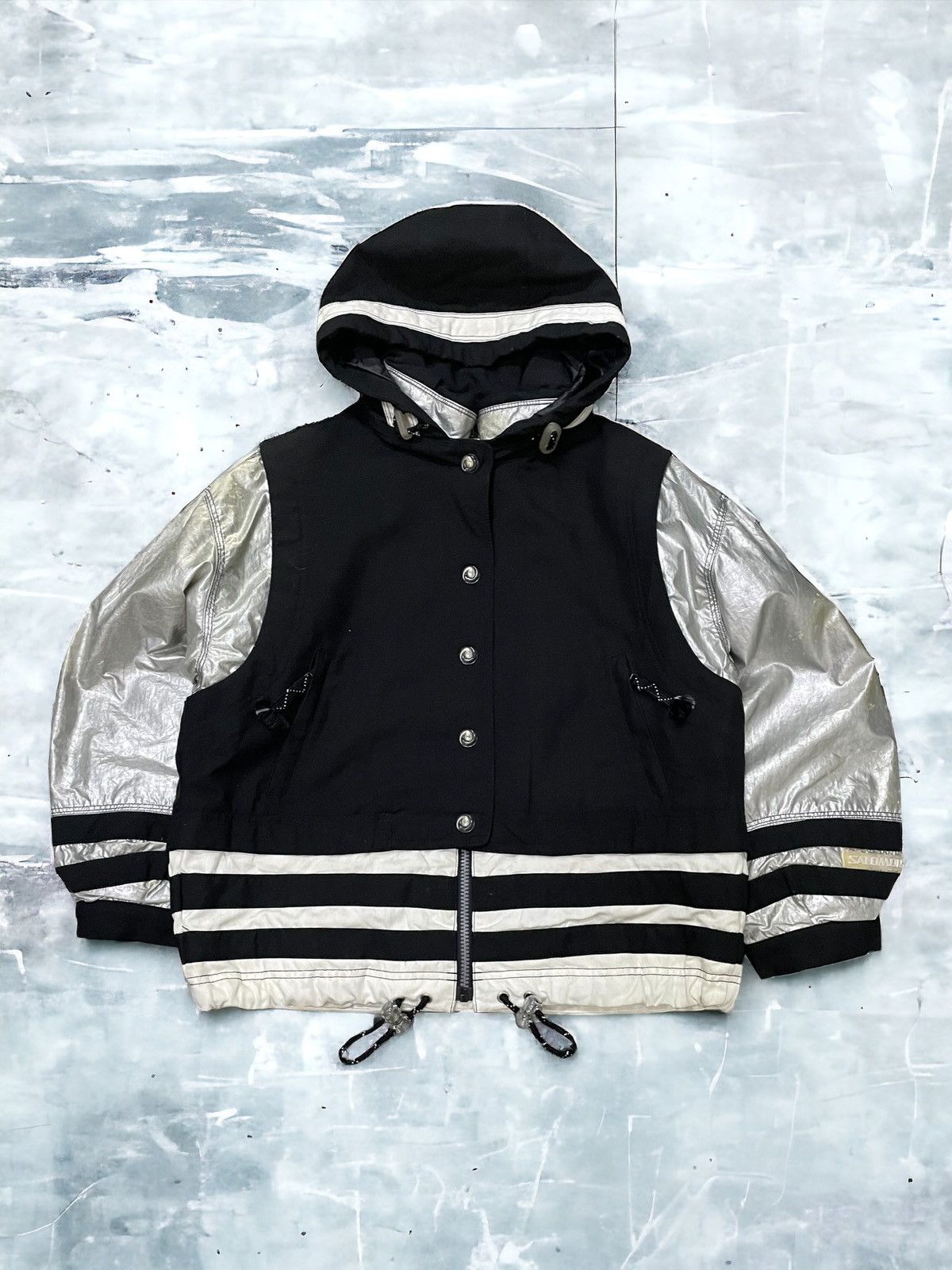 Salomon Vintage Salomon Astro Reflective Silver Coated Boxy Jacket Size US M / EU 48-50 / 2 - 1 Thumbnail
