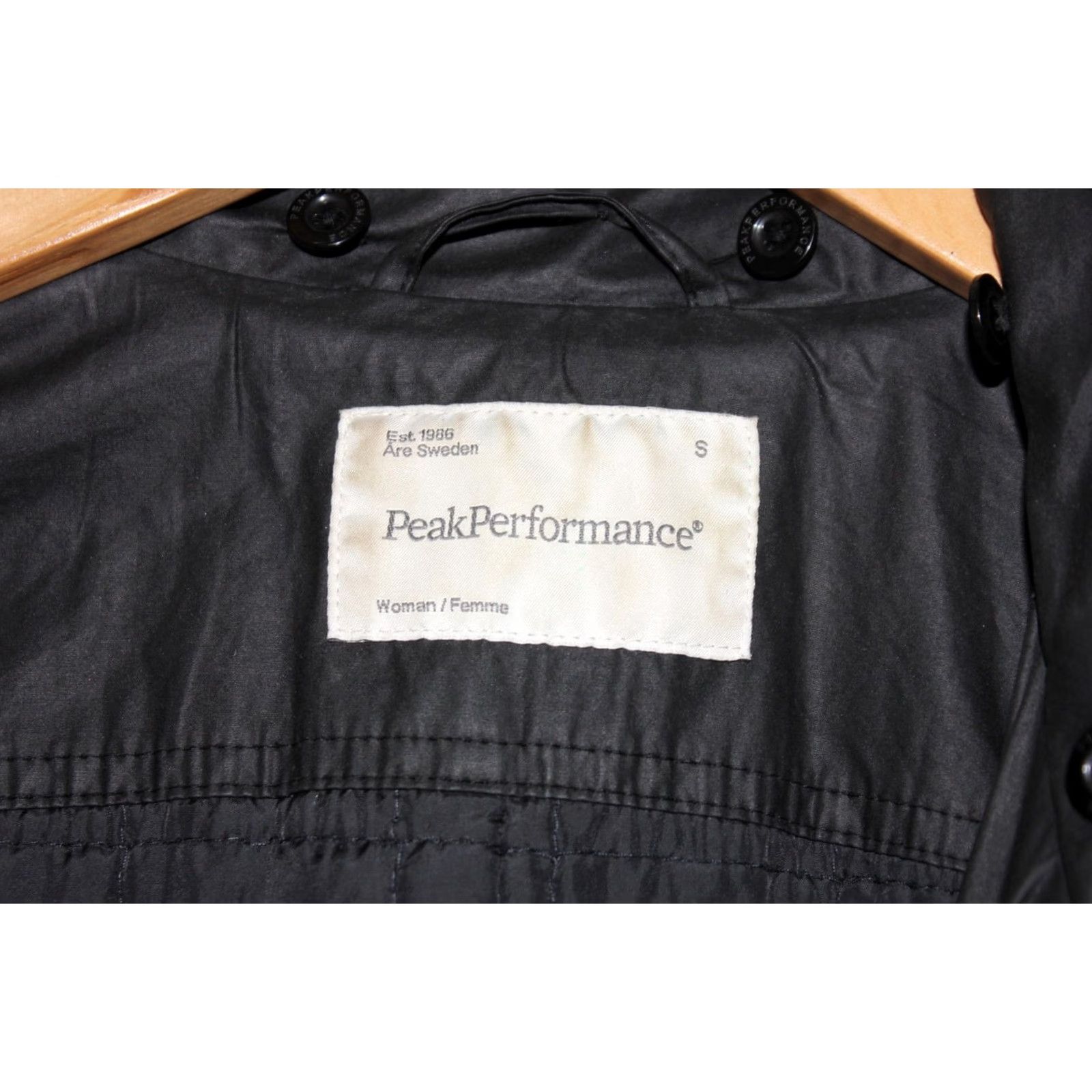 Peak Performance PEAK PERFORMANCE SHYLA Jacket Women Size S Coated Cotton Grey Black Size S / US 4 / IT 40 - 6 Thumbnail