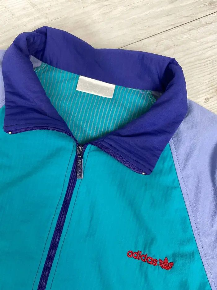 Adidas Vintage Adidas Track Jacket 80s Windbreaker Retro Y2K Size US L / EU 52-54 / 3 - 2 Thumbnail