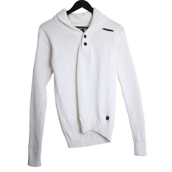 G-Star G-STAR RAW Women's Luca Shawl Collar Knit Jumper Sweater Size L / US 10 / IT 46 - 1 Thumbnail
