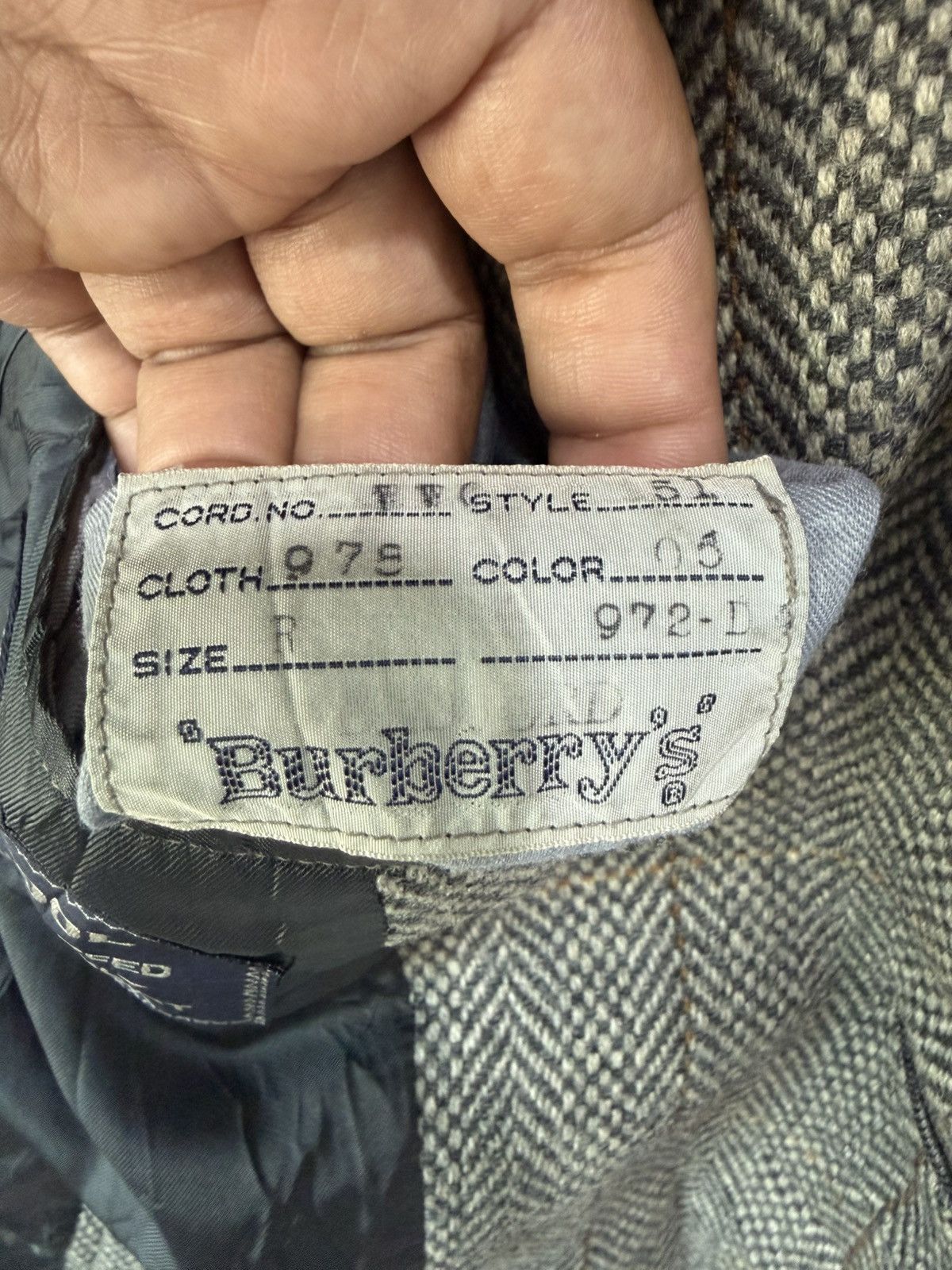 Burberry Prorsum Vintage Burberrys Prorsum Herringbone Wool Jacket Coat Size US M / EU 48-50 / 2 - 10 Thumbnail