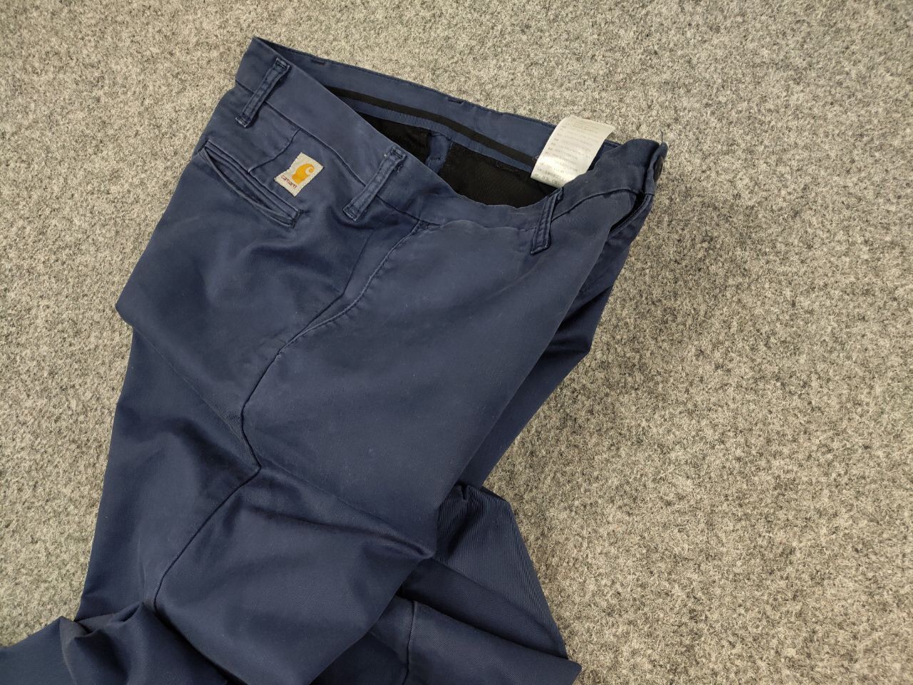 Carhartt Vintage 90's Carhartt Dark Blue Sid Trousers Pants Size US 33 - 4 Thumbnail