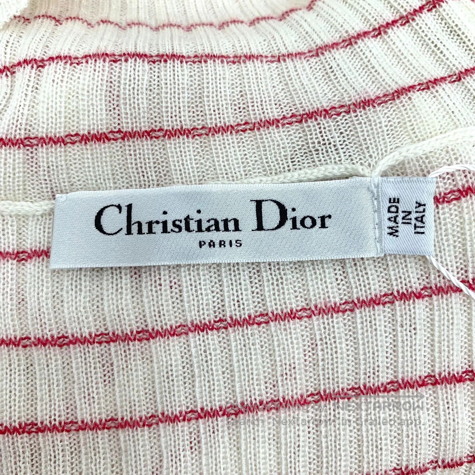 Dior Dior Colorblock Striped Embroidered Knit Top. Size US M / EU 48-50 / 2 - 6 Thumbnail