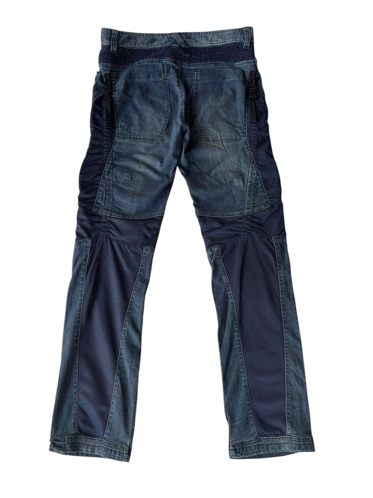 Issey Miyake 💥Vintage Moto Biker Jeans Reinforced Knee Panels Size US 32 / EU 48 - 9 Thumbnail