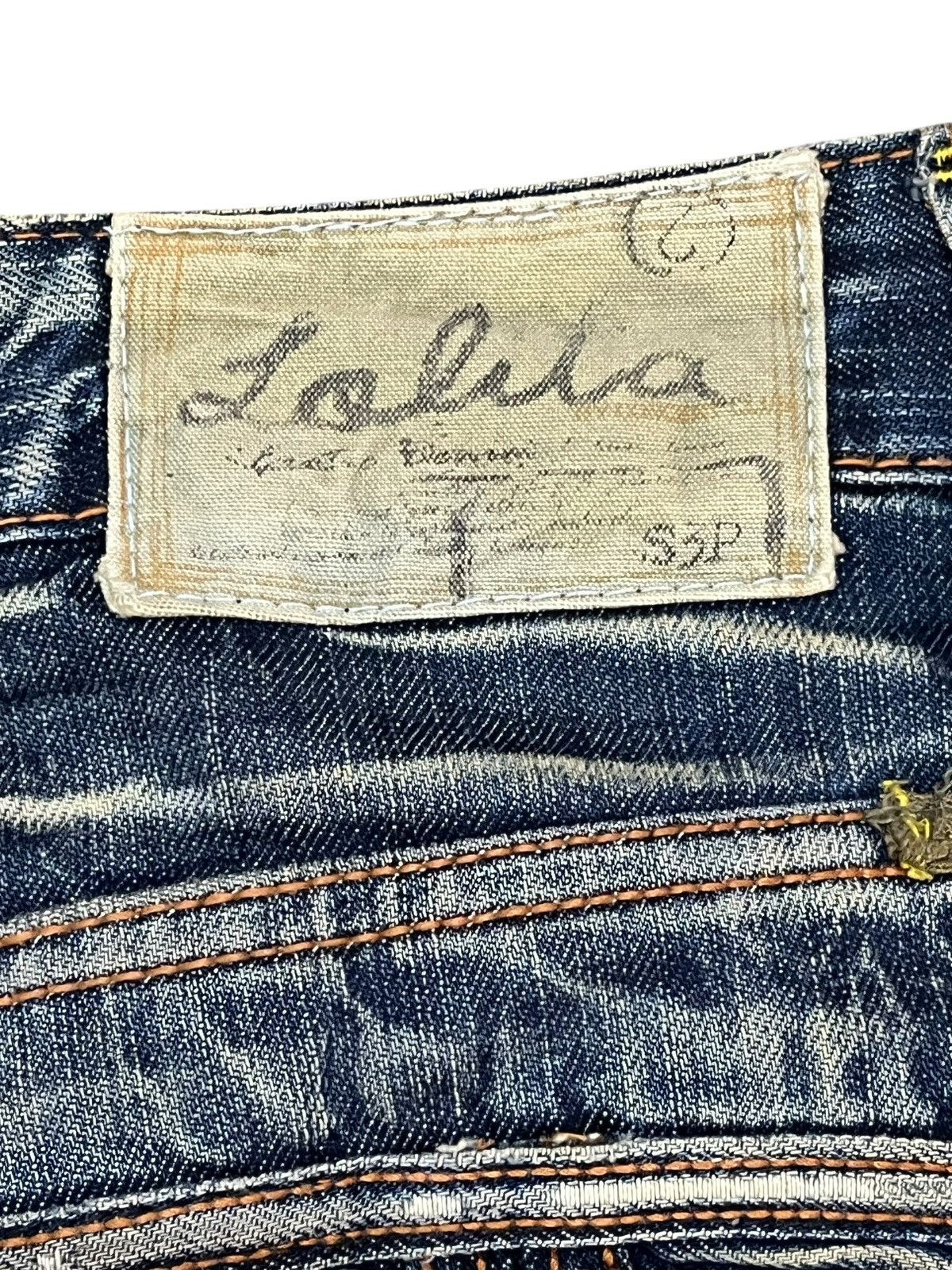 Beauty Beast × If Six Was Nine Vintage Lolita Whiskers Mudwash Distressed Denim Size US 31 - 11 Thumbnail