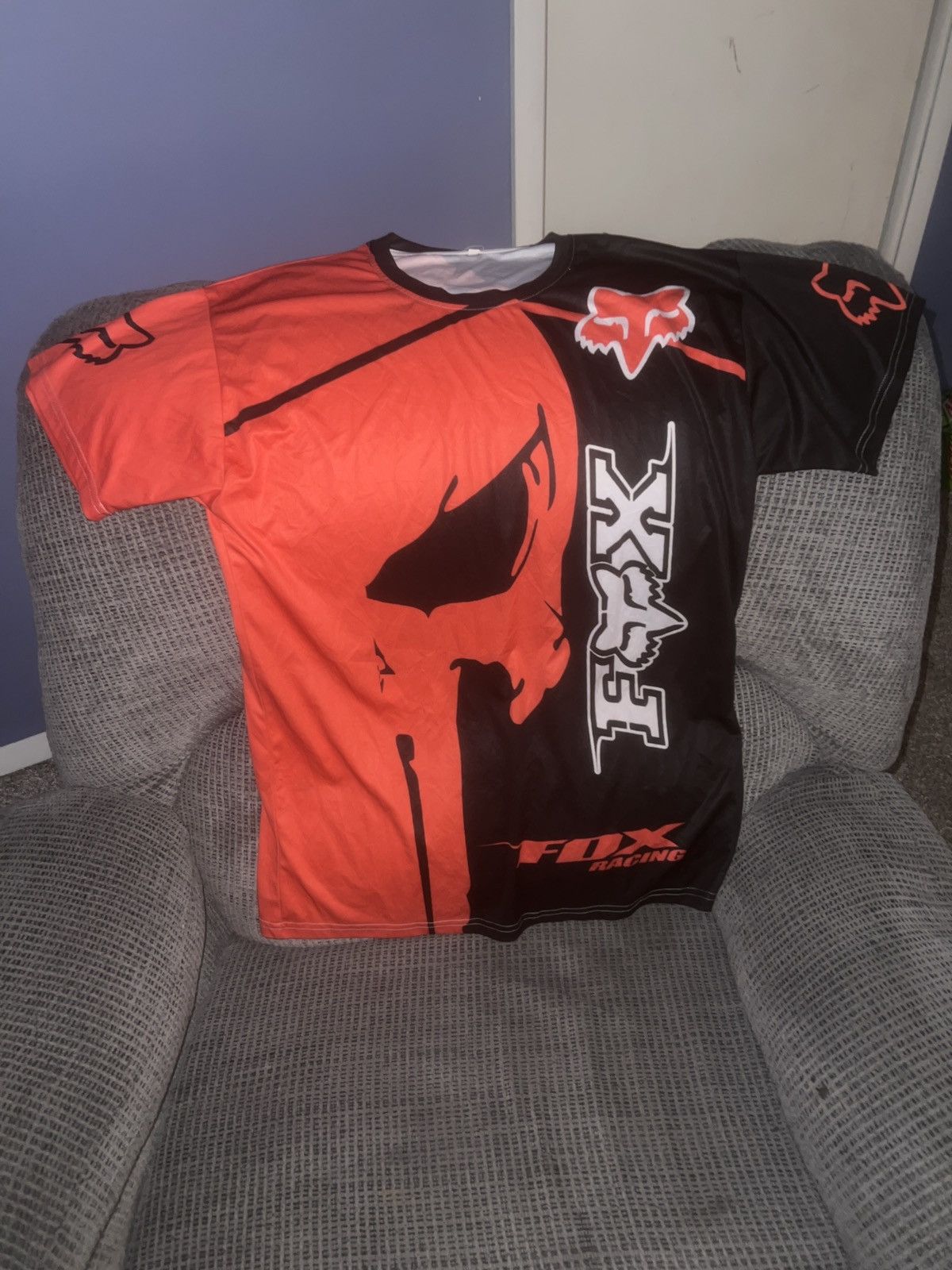Fox Racing Fox Racing Marvel The Punisher 3-D All-Over Tee Size US L / EU 52-54 / 3 - 1 Thumbnail