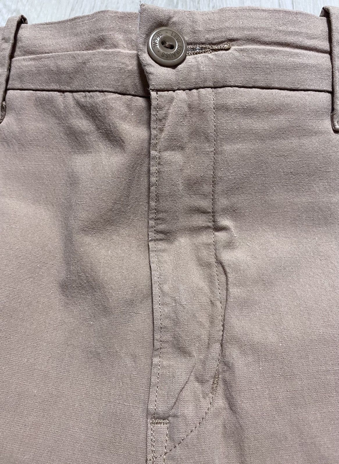 Levi's Vintage Clothing Levi’s Cotton Linen Sand Casual Chino Trousers Pants Size US 31 - 13 Thumbnail