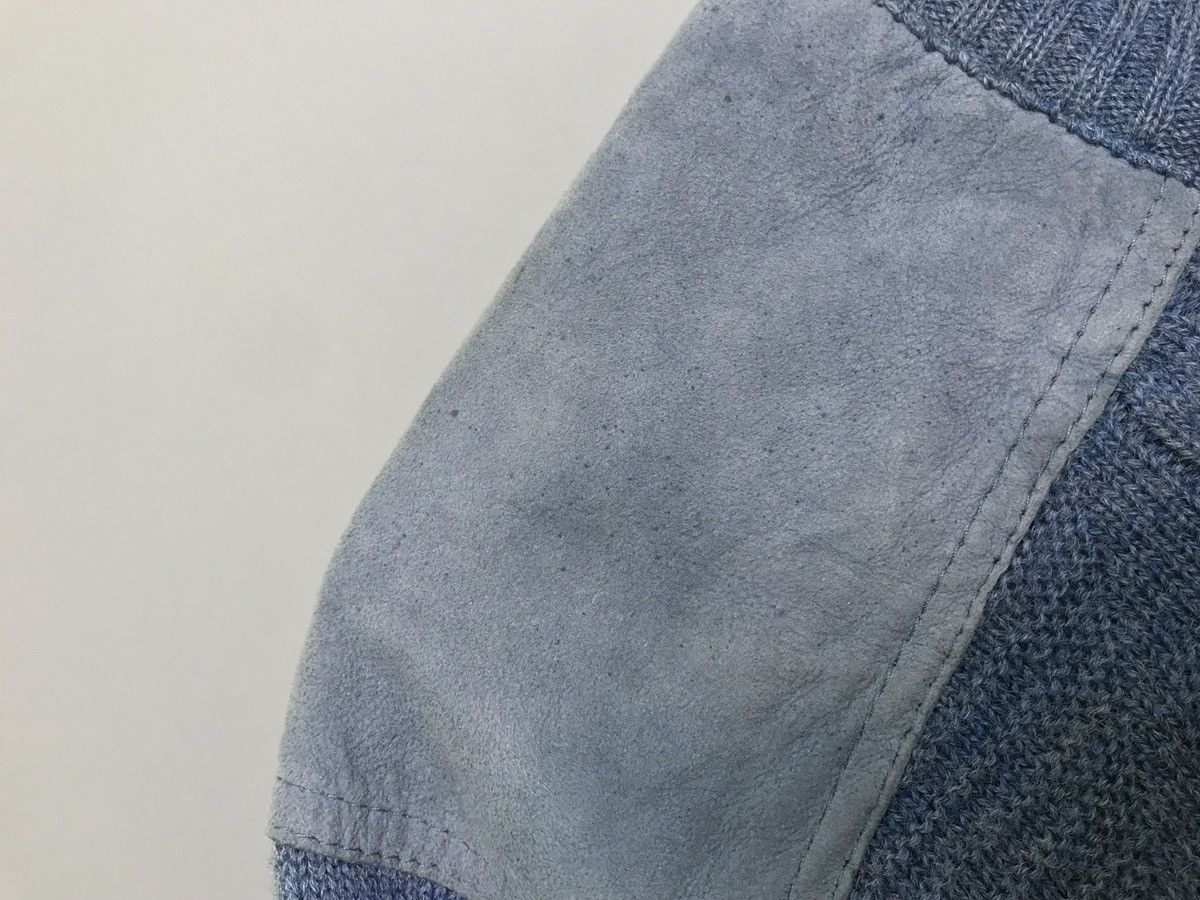 Burberry VINTAGE BURBERRY KNIT SWEATER Blue Pure New Wool MENS Size US XL / EU 56 / 4 - 10 Thumbnail