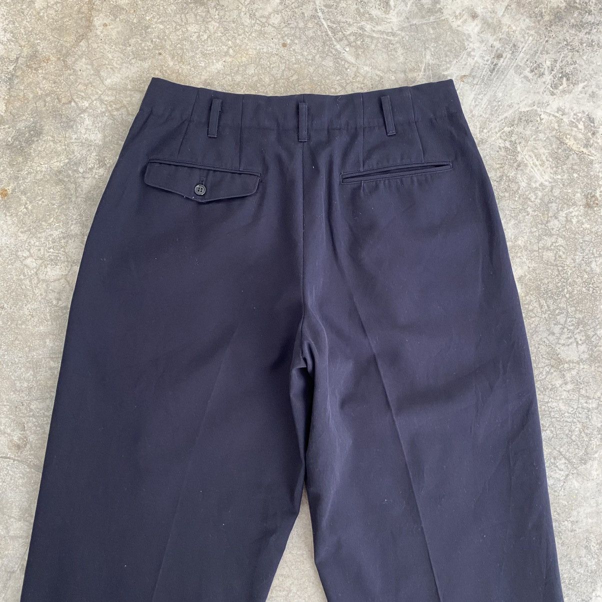 Yohji Yamamoto Yohji Yamamoto CJRC 2 Tucks Wool Blend Wide Trouser Pants Size US 31 - 12 Thumbnail