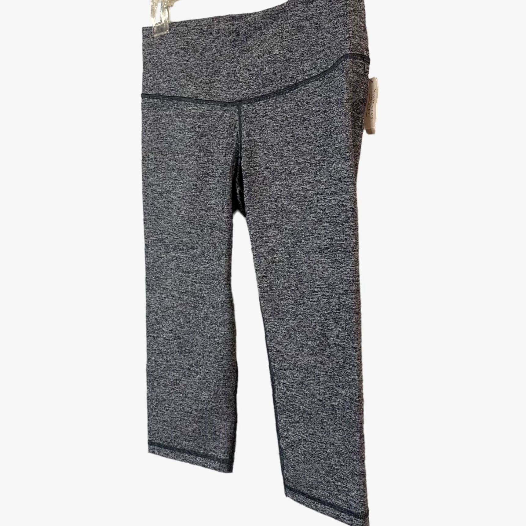 Victoria's Secret Victoria's Secret Knockout Crop Leggings Women's Small Gray Athletic Stretch New Size 28" / US 6 / IT 42 - 2 Thumbnail