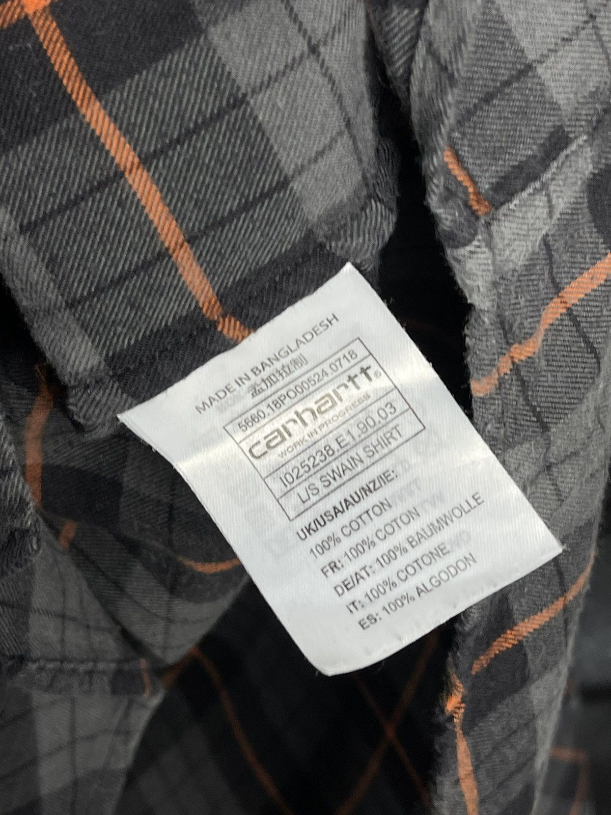 Carhartt Wip Carhartt WIP Long Sleeve Swain Shirt Plaid Flannel Men’s Size US L / EU 52-54 / 3 - 10 Thumbnail
